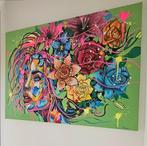 Munlu.art - Muntoni Luana - Woman with flowers II, Antiek en Kunst, Kunst | Schilderijen | Modern