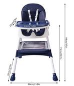 2-in-1 baby kinderstoel met dubbel dienblad en voetsteun, Verzenden, Nieuw