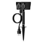 Tuincontactdoos | Calex | 2-voudig (Timer, Grondpen), Doe-het-zelf en Verbouw, Elektra en Kabels, Verzenden, Nieuw