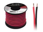 2 x 1.00 mm zwart/rood op rol 25 meter 2-aderige kabel voor, Doe-het-zelf en Verbouw, Elektra en Kabels, Ophalen of Verzenden