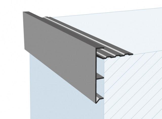 Roval aluminium daktrim Premium geanodiseerd 200 x 60 mm, Doe-het-zelf en Verbouw, Dakpannen en Dakbedekking, Ophalen of Verzenden