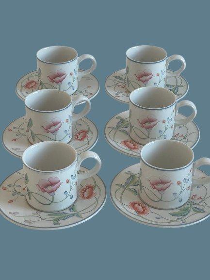 Villeroy & Boch - Koffieservies (12) - Albertina - Porselein, Antiek en Kunst, Antiek | Meubels | Tafels