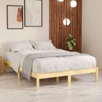vidaXL Bedframe massief grenenhout 140x190 cm, Huis en Inrichting, Slaapkamer | Bedden, Bruin, Verzenden, Hout, Nieuw