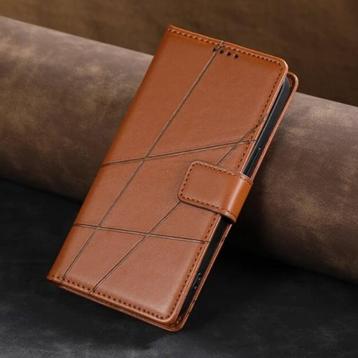 iPhone 15 Pro Flip Case Portefeuille - Wallet Cover Leer beschikbaar voor biedingen