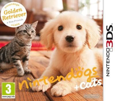 3DS Nintendogs + Cats: Golden Retriever & New Friends, Spelcomputers en Games, Games | Nintendo 2DS en 3DS, Zo goed als nieuw