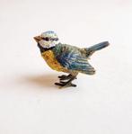 Fritz BERMANN (?-1967) - sculptuur, Petit oiseau mésange, Antiek en Kunst, Antiek | Keramiek en Aardewerk