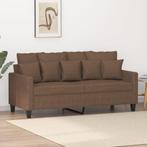 vidaXL Tweezitsbank 140 cm stof bruin, Huis en Inrichting, Verzenden, 150 tot 200 cm, Stof, Nieuw