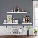 Hoppa! LWS26WT wandplank 60×20 cm van € 23 voor €9, Huis en Inrichting, Woonaccessoires | Wandplanken en Boekenplanken, Ophalen of Verzenden