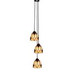 Tiffany Kroonluchter Parabola Small 3 lights, Huis en Inrichting, Lampen | Kroonluchters, Verzenden, Nieuw