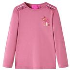 vidaXL Kindershirt met lange mouwen 140 frambozenkleurig, Verzenden, Nieuw