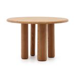 *WOONWINKEL* Kave Home Mailen Ronde Eettafel Naturel Hout 12, Huis en Inrichting, Tafels | Eettafels, Verzenden, Nieuw