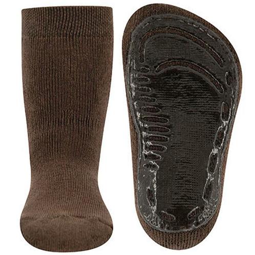 Antislipsok Ewers Grijsbruin Effen - Siliconen Zool-19/20 NI, Kinderen en Baby's, Babykleding | Schoentjes en Sokjes, Nieuw, Ophalen of Verzenden