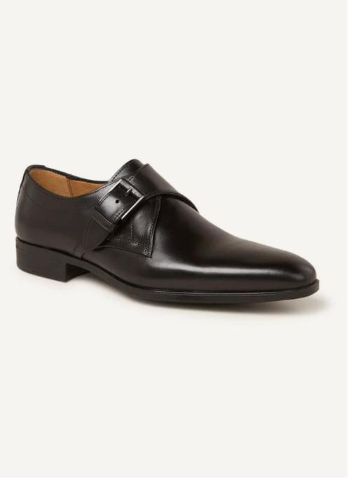 -16% Giorgio  Giorgio 38201 Zwarte leren gespschoen (Nero), Kleding | Heren, Schoenen, Zwart, Nieuw, Verzenden