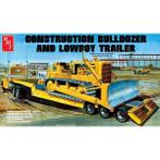 AMT 1:25 Lowboy Trailer + Construction Bulldozer Combo truck