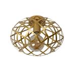 Lucide WOLFRAM Plafonnire - 30 cm - 1xE27 - Mat Goud /, Verzenden, Nieuw