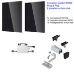Zonnepanelen plug&amp;play pakket schuindak 900 Wp, Ophalen of Verzenden, Nieuw, Compleet systeem, 200 wattpiek of meer