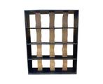 Vakkenkast acaciahout 160 cm breed | Boomstam Roomdivider, Huis en Inrichting, Kasten | Overige, Ophalen of Verzenden, Nieuw