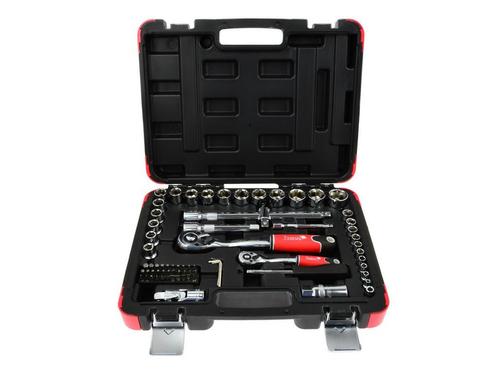 Doppenset - Doppendoos - 1/2 En 1/4 Duims - Gereedschap Set, Auto diversen, Autogereedschap, Nieuw, Ophalen of Verzenden