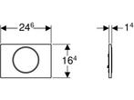 Geberit Sigma 10 bedieningspaneel - wit glans, Verzenden, Nieuw