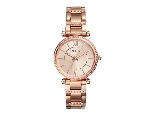 Fossil Carlie ES4301 Dames Horloge, Huis en Inrichting, Woonaccessoires | Overige, Zo goed als nieuw, Verzenden