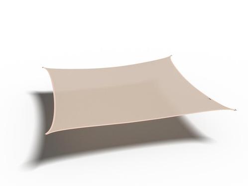 Platinum Coolfit schaduwdoek vierkant gebroken wit 5x5 m., Tuin en Terras, Schaduwdoeken, Nieuw, Verzenden