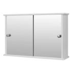 Witte Spiegelkast Badkamer – Smalle Wandkast met Plank, Huis en Inrichting, Badkamer | Badkamermeubels, Verzenden, Nieuw