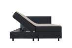 Mörgenn Opberg Boxspring Donkerblauw - 140x200 cm, Verzenden, Nieuw, Modern