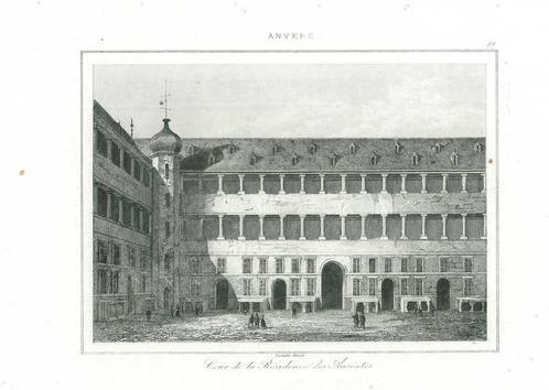 Zicht op Antwerp, Antiek en Kunst, Kunst | Etsen en Gravures