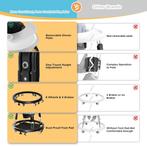 Loopstoel - Baby walker - Loopwagen - Opvouwbaar - Zwart, Verzenden, Zo goed als nieuw