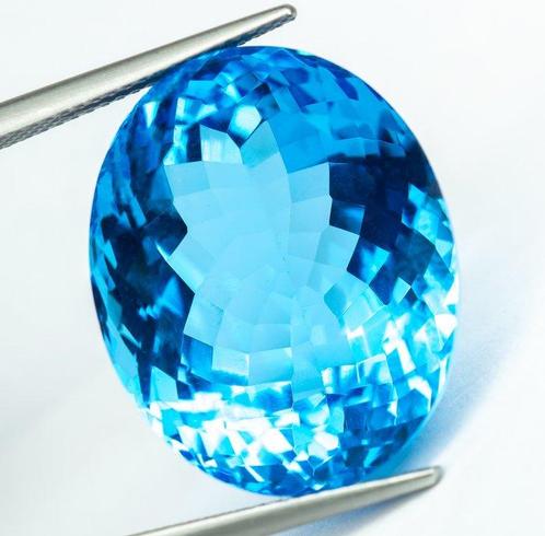 Zonder Minimumprijs Topaas - 44.24 ct - Antwerp Laboratory, Sieraden, Tassen en Uiterlijk, Edelstenen