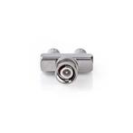Adapter Antenne,  BNC male - 2x BNC female, 1 stuk, Ophalen of Verzenden, Nieuw