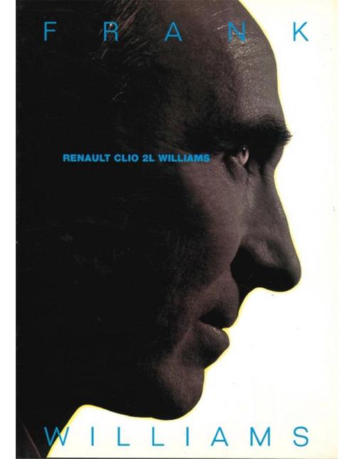 1995 RENAULT CLIO WILLIAMS BROCHURE ENGELS, Boeken, Auto's | Folders en Tijdschriften, Renault