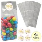 Fako Bijoux® - Uitdeelzakjes Met Sluitstickers - 50 Stickers, Verzenden, Nieuw