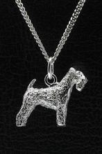 Zilveren Irish blue terrier ketting hanger - groot, Verzenden, Nieuw