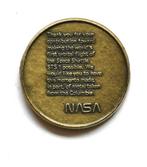 Flown-medaille bevat metaal van Space shuttle Columbia NASA