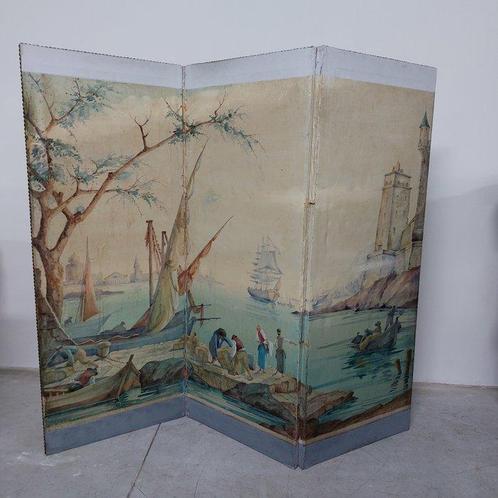 Scherm / kamerverdeler - Hout - Gescheiden schilderij, Antiek en Kunst, Antiek | Overige Antiek