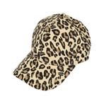 Cap Pet - Verstelbaar - Panterprint - One Size – Zwart Bruin, Nieuw