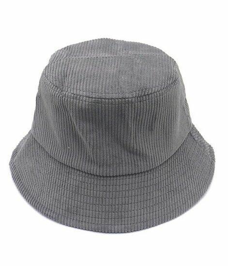 Bucket Hat Rib Stof Grijs, Kleding | Dames, Hoeden en Petten