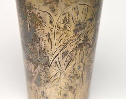 Beker - Vodka Liquer Cup - .875 (84 Zolotniki) zilver -, Antiek en Kunst, Antiek | Goud en Zilver