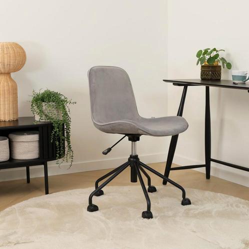 30% korting | Nolon Nout bureaustoel | velvet zitting |, Huis en Inrichting, Stoelen, Eén, Grijs, Nieuw, Stof, Verzenden