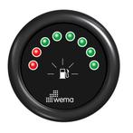 Wema tankmeter brandstof 8 LED, Watersport en Boten, Bootonderdelen, Ophalen of Verzenden, Nieuw