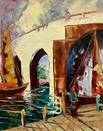 Europese school (XX) - Under the Stone Bridge, Antiek en Kunst, Kunst | Schilderijen | Klassiek