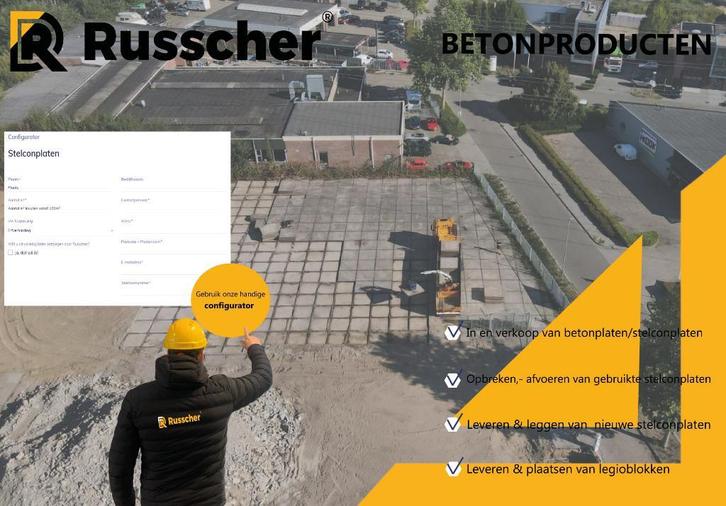 Stelconplaten | Betonplaten | Megablokken | Betonblokken, Doe-het-zelf en Verbouw, Overige Doe-het-zelf en Verbouw, Nieuw