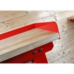 Opzetrand rood 200 cm voor werkbank, Doe-het-zelf en Verbouw, Werkbanken, Ophalen of Verzenden, Nieuw