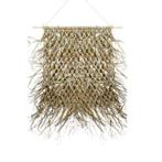 Wandkleed gevlochten palmblad aan stok 80cm*, Nieuw, Verzenden