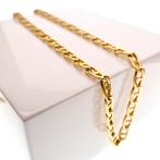18 Krt. Gouden marine schakel ketting; Urban | 91 cm, Ophalen of Verzenden, Gebruikt, Overige kleuren, Goud