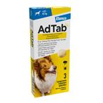AdTab Anti Vlo en Teek Kauwtabletten Hond >22-45kg 3 tablett, Nieuw, Verzenden