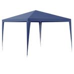 Paviljoen partytent waterdicht 3x3x2,55 m donkerblauw, Tuin en Terras, Partytenten, Verzenden, Nieuw