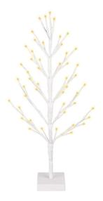 Kerstboom met LED - 60cm - 51 LED - Warm Wit - wit, Diversen, Kerst, Ophalen of Verzenden, Nieuw