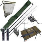 Complete Ultimate Karper Set met hengels, vrijloopmolens,, Watersport en Boten, Hengelsport | Algemeen, Verzenden, Nieuw